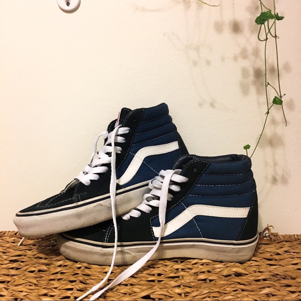 Vans high top skater shoes